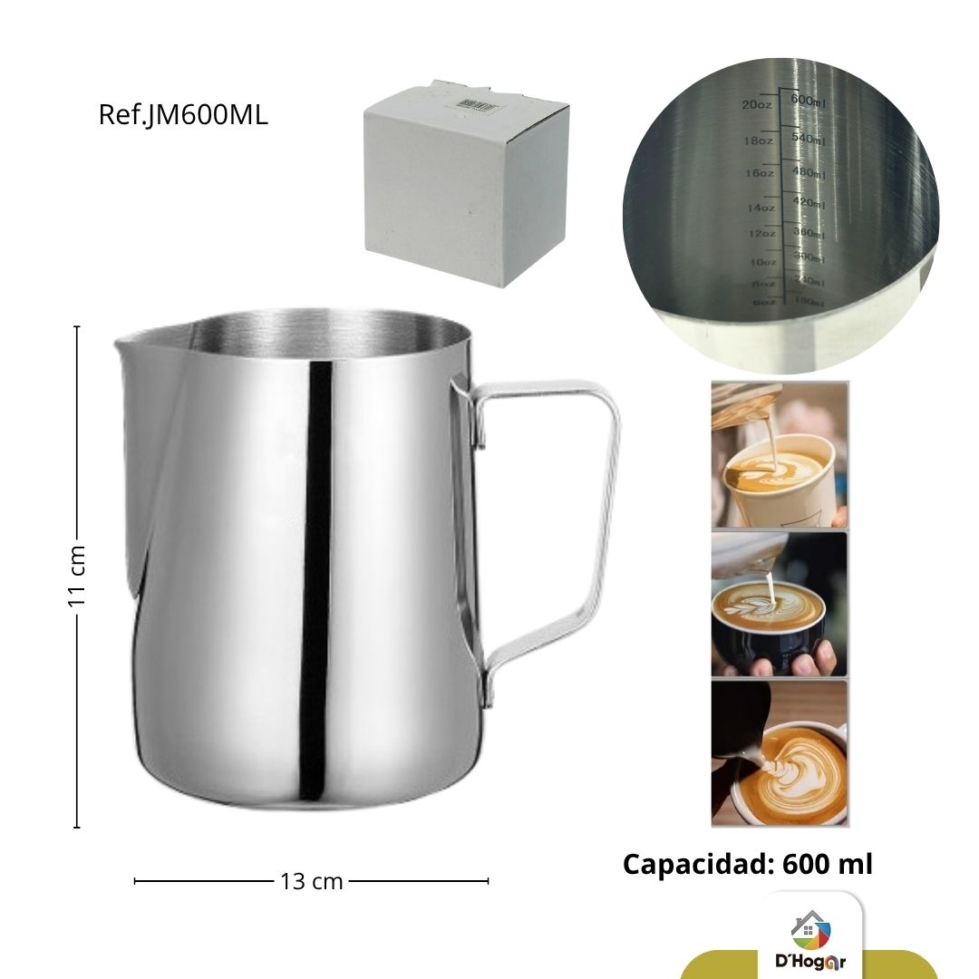 JARRA 600ML MET BATIR LECHE REF JM600ML