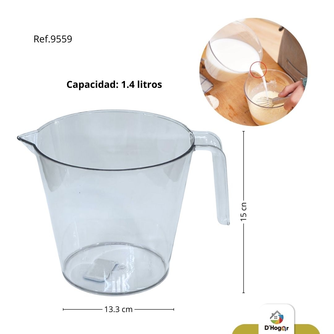 JARRA ACRILICA 1,4 LTS   REF 9559