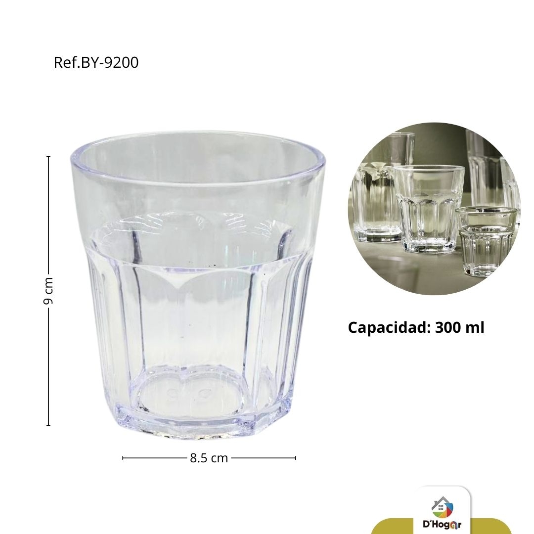 VASO POLICARBONATO  300ML REF BY-9200