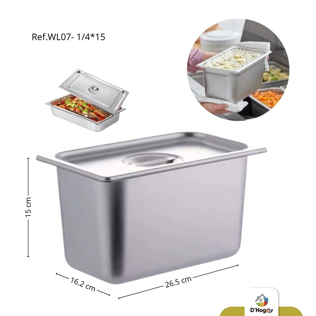 AZAFATE GASTRONORM C/T 26.5*17.2*15 REF WL07-1/4*15