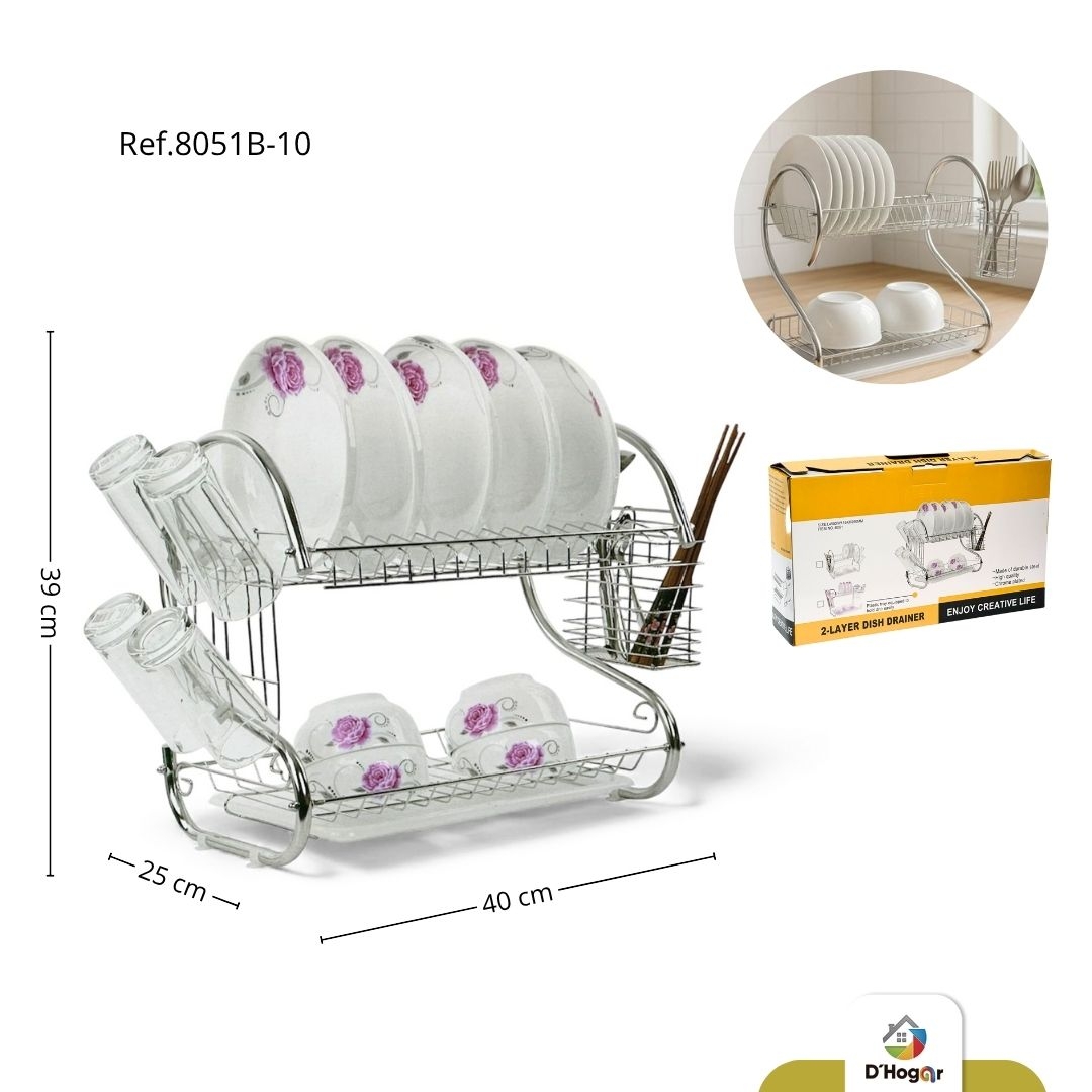 ESCURRIDOR DE LOZA 2 NIVELES REF 8051B-10 