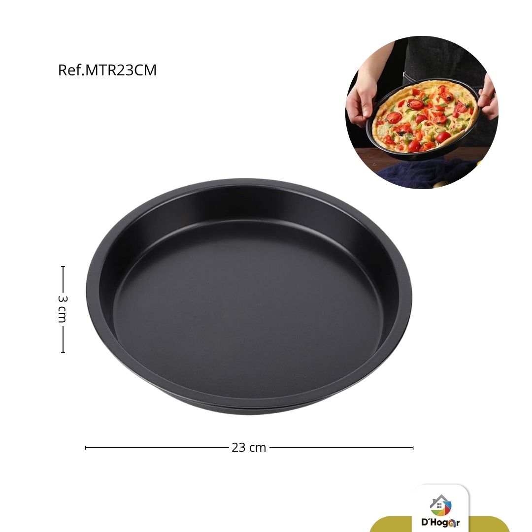 MOLDE HORNEAR  REDONDO REPOSTERIA HIERRO 23X23X3 CMS REF MTR23CM