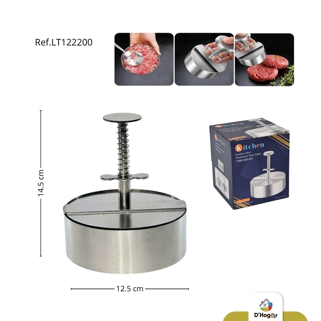 MOLDE PRENSA, HAMBURGUESA , 12 CMS ACERO 201 REF  LT122200
