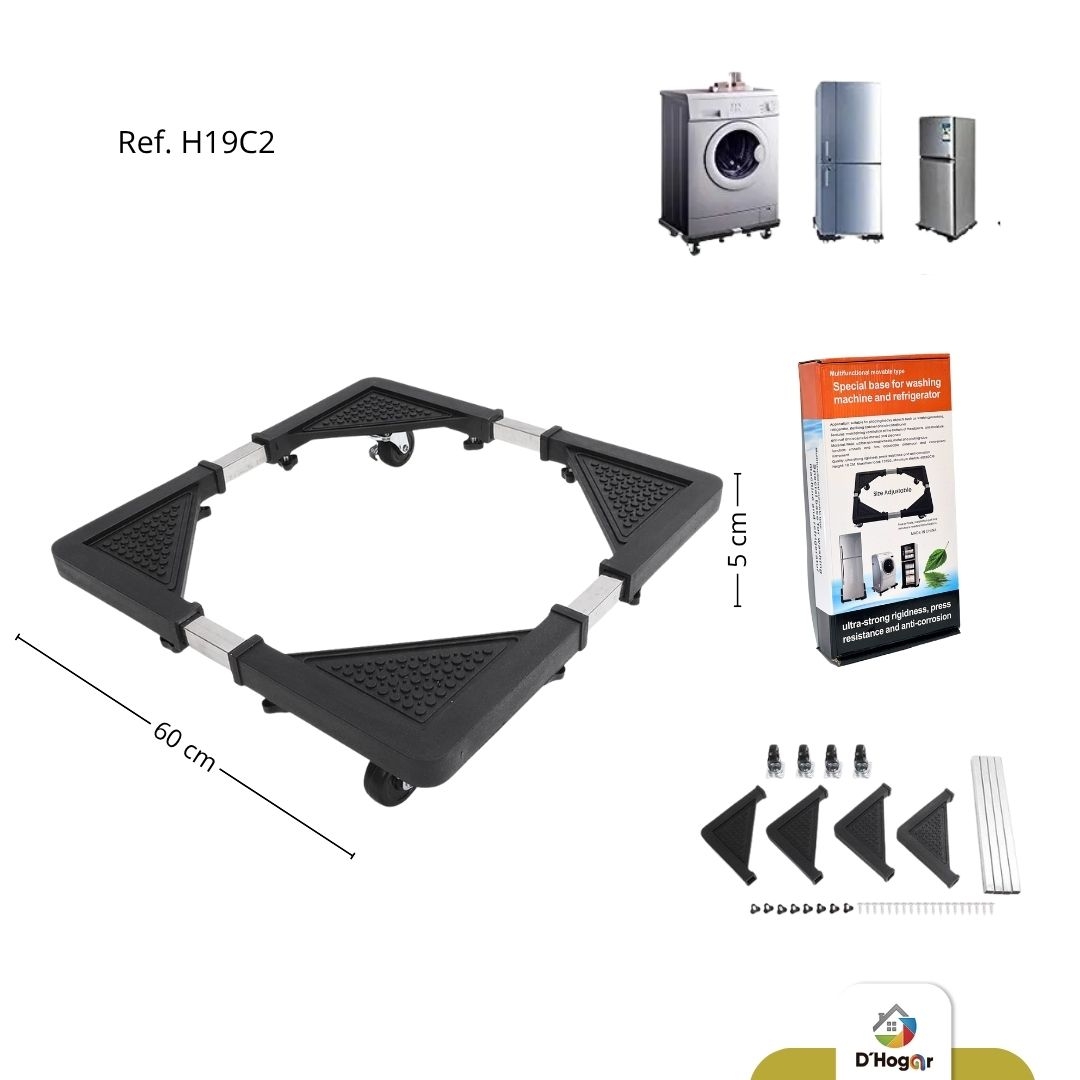 BASE AJUSTABLE CON RUEDAS  REF H19C2 
