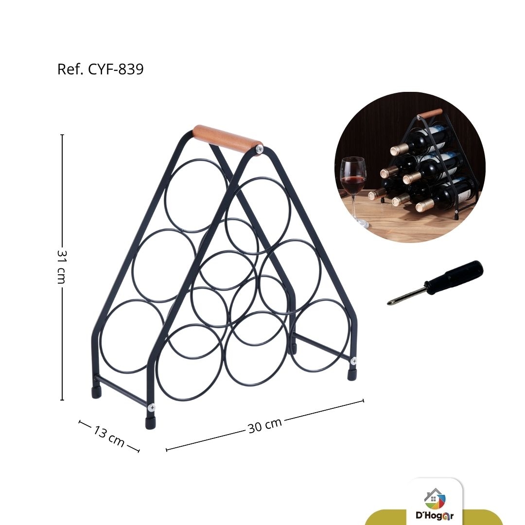 SOPORTE ORGANIZADOR BOTELLAS,  HIERRO REF CYF-839
