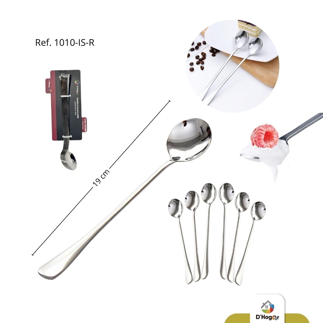 CUCHARA HELADO X6 CARTON REF 1010-IS-R