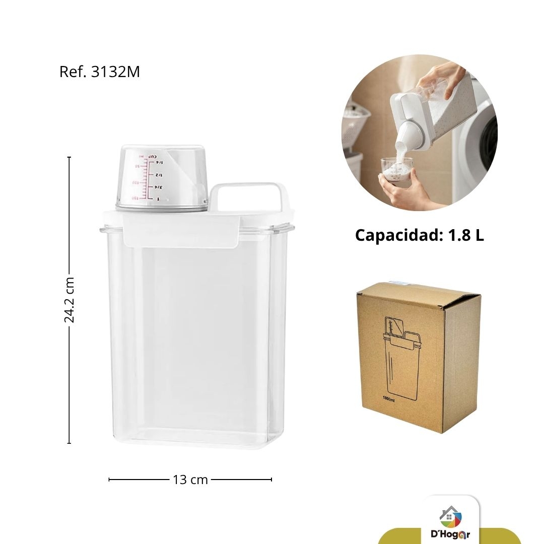 DISPENSADOR- RECIPIENTE  MULTIUSOS  PLASTICO 1,8LTS REF 3132M