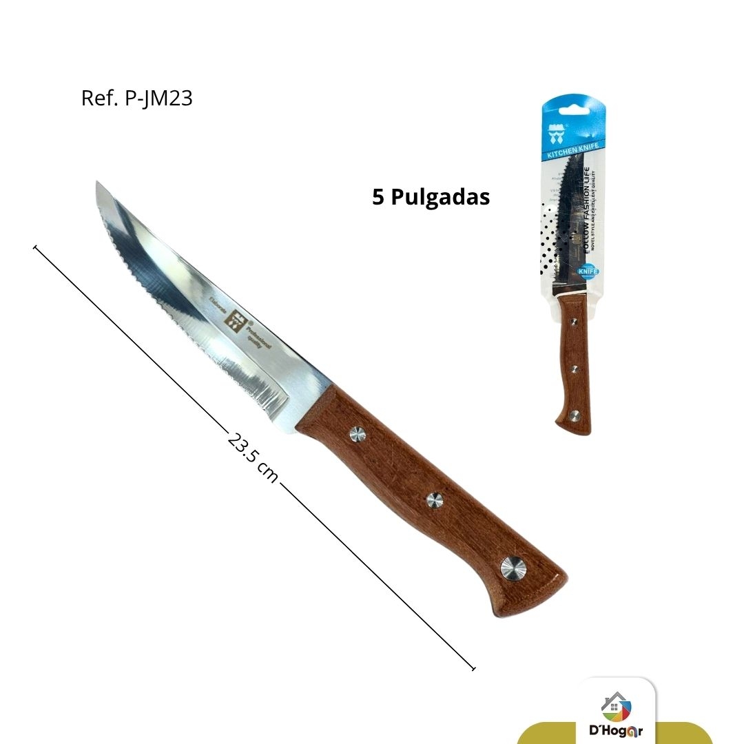 CUCHILLO 5 ACERO INOXIDABLE  M/MAD , SIERRA REF P-JM23