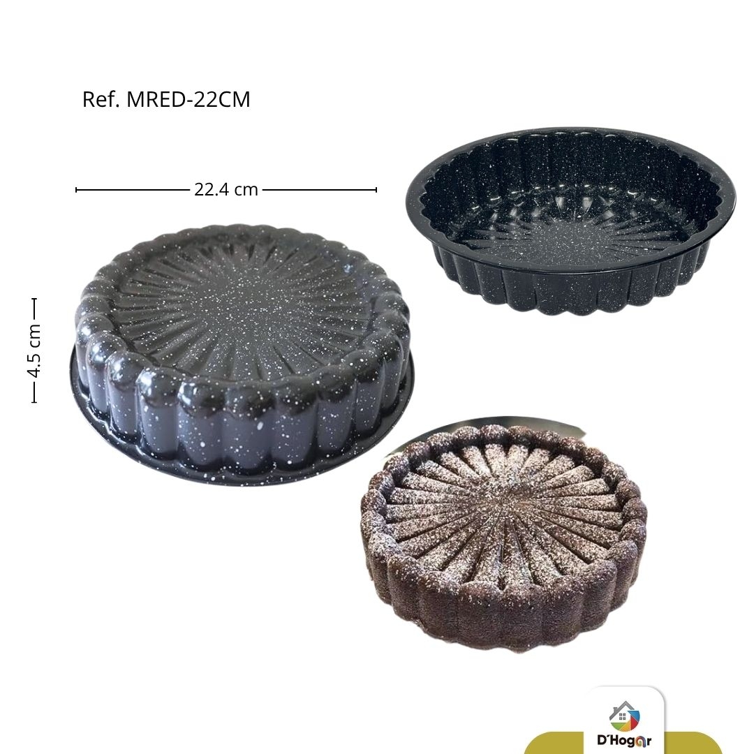 MOLDE PARA TORTAS, REPOSTERIA   HIERRO  22CM REF MRED-22CM