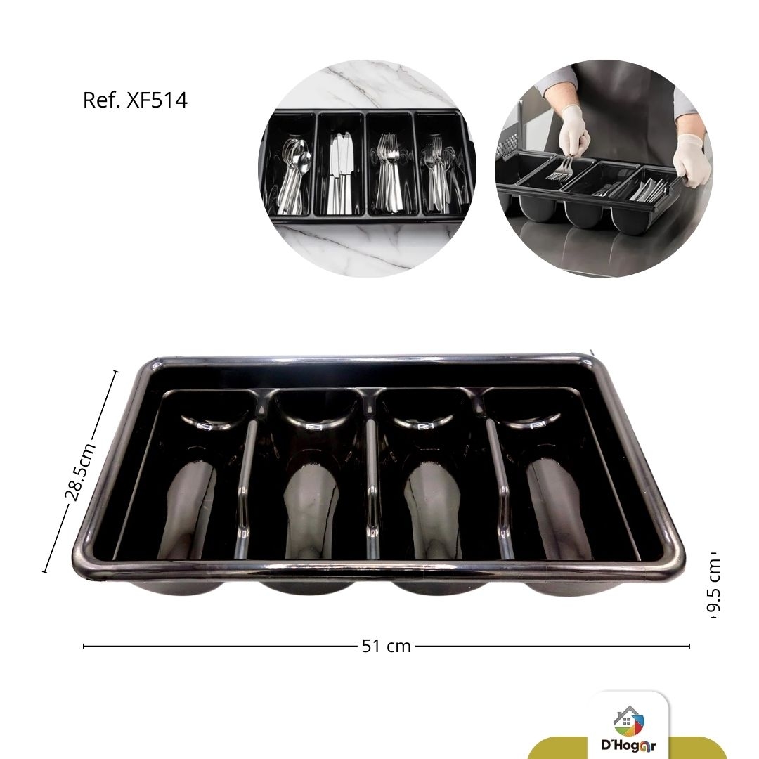 ORGANIZADOR DE CUBIERTOS TIPO INDUSTRIAL, PLASTICO REF XF514