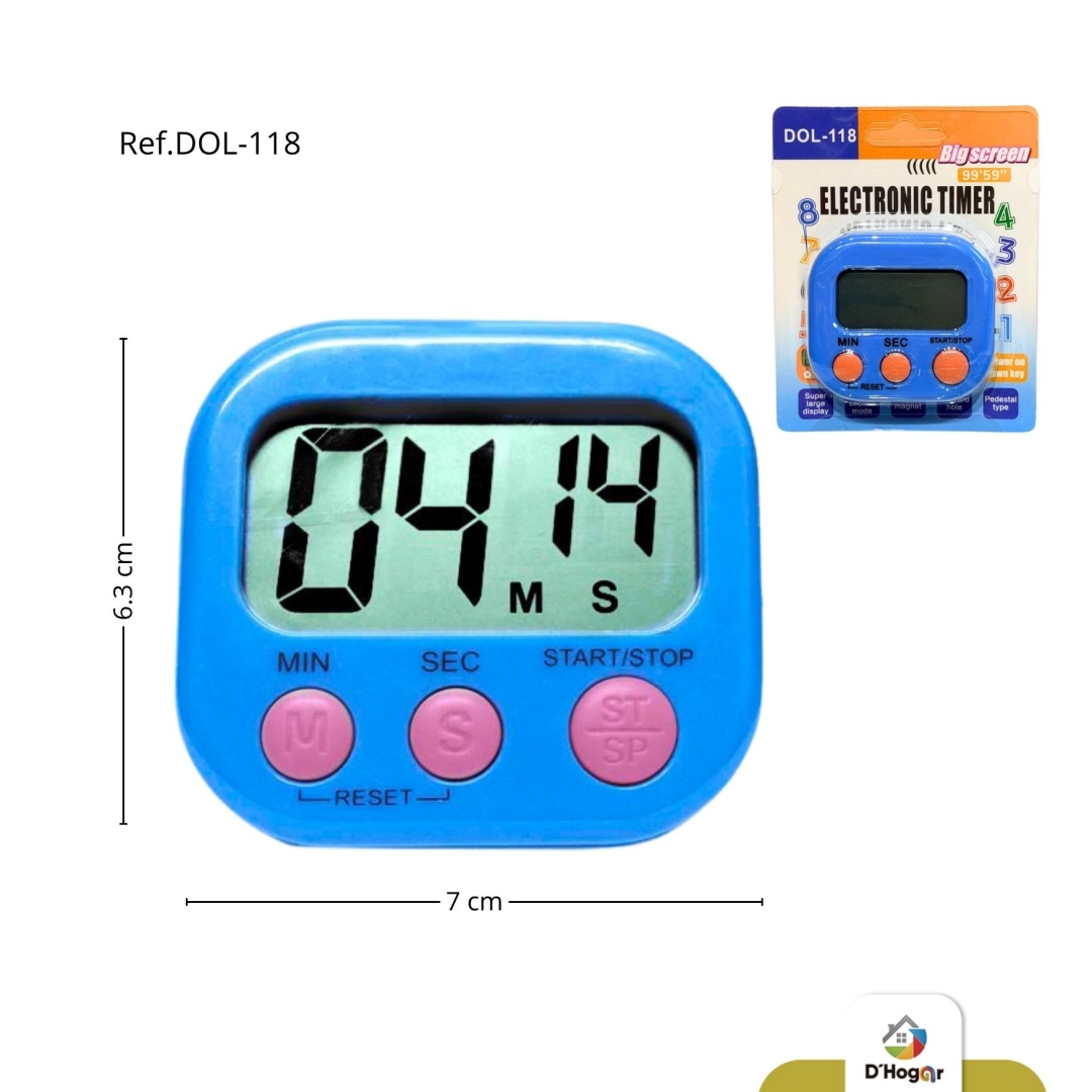 TEMPORIZADOR DIGITAL  PLASTICO REF DOL-118