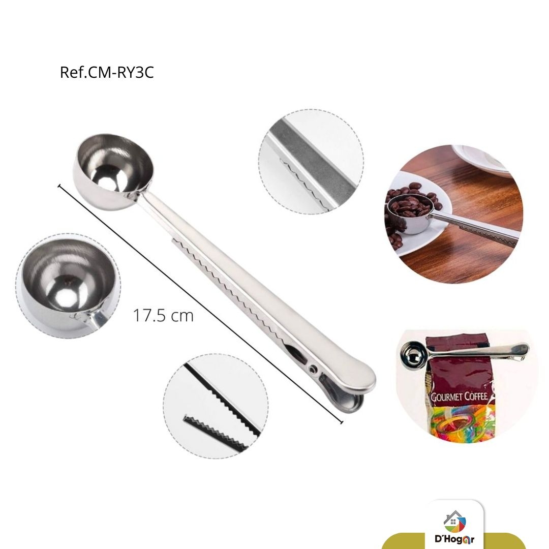 CUCHARA CON PINZA MEDIDORA DE CAFE REF CM-RY3C