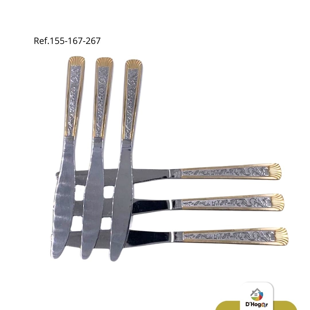 CUCHILLO  X 6 FINO    155-167-267 IMP