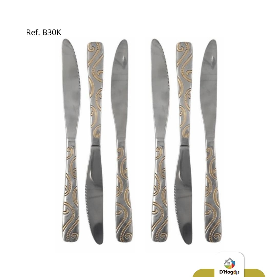 CUCHILLO CON DORADO B30K IMP