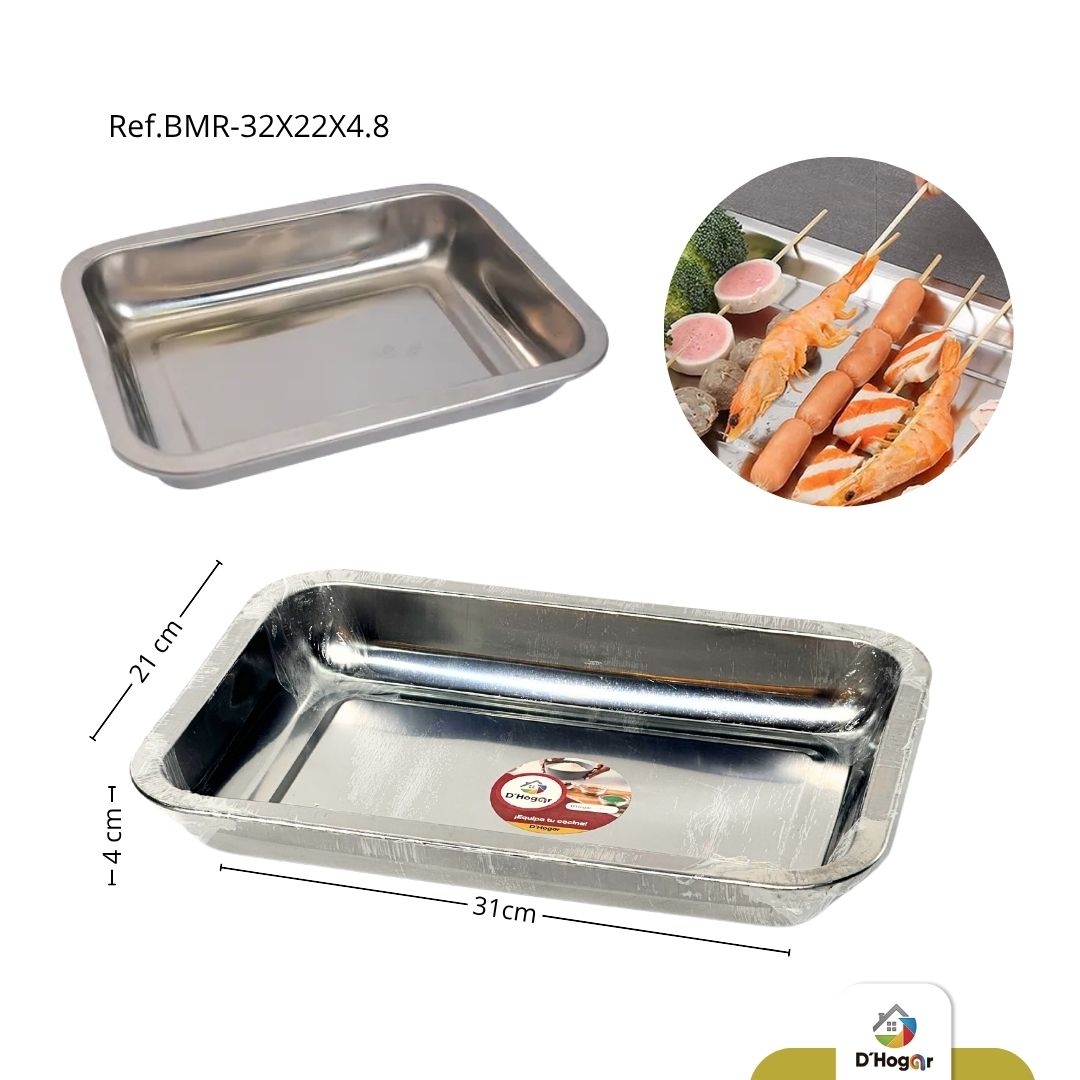 BANDEJA MET REFRIGERADORA 32*22 CM REF GX05-4.8-3222
