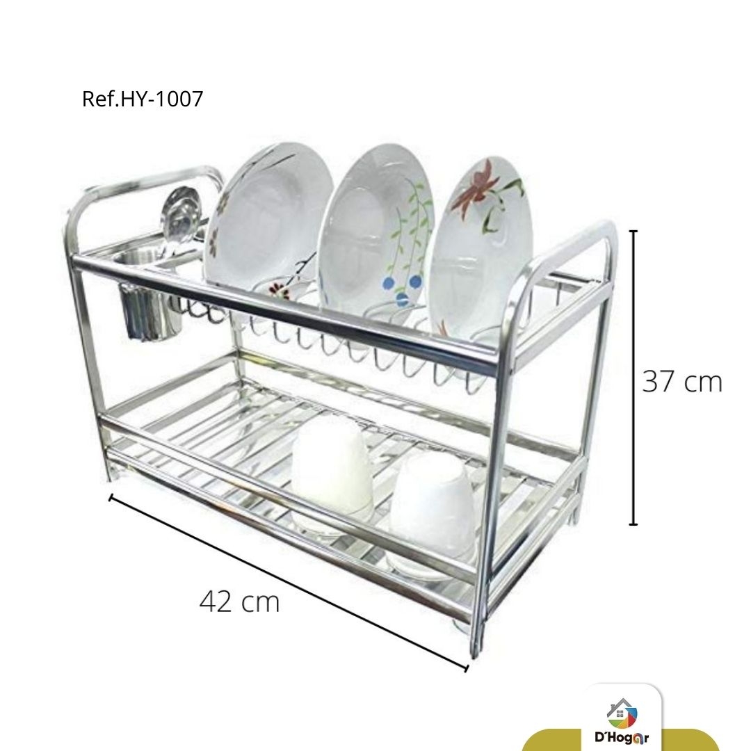 ESCURRIDOR DE LOZA ACERO 201 REF HY-1007 IMP