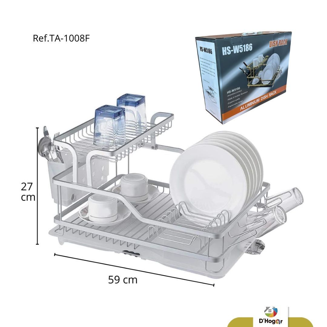 ESCURRIDOR DE LOZA 2 NIV MED REF TA-1008F