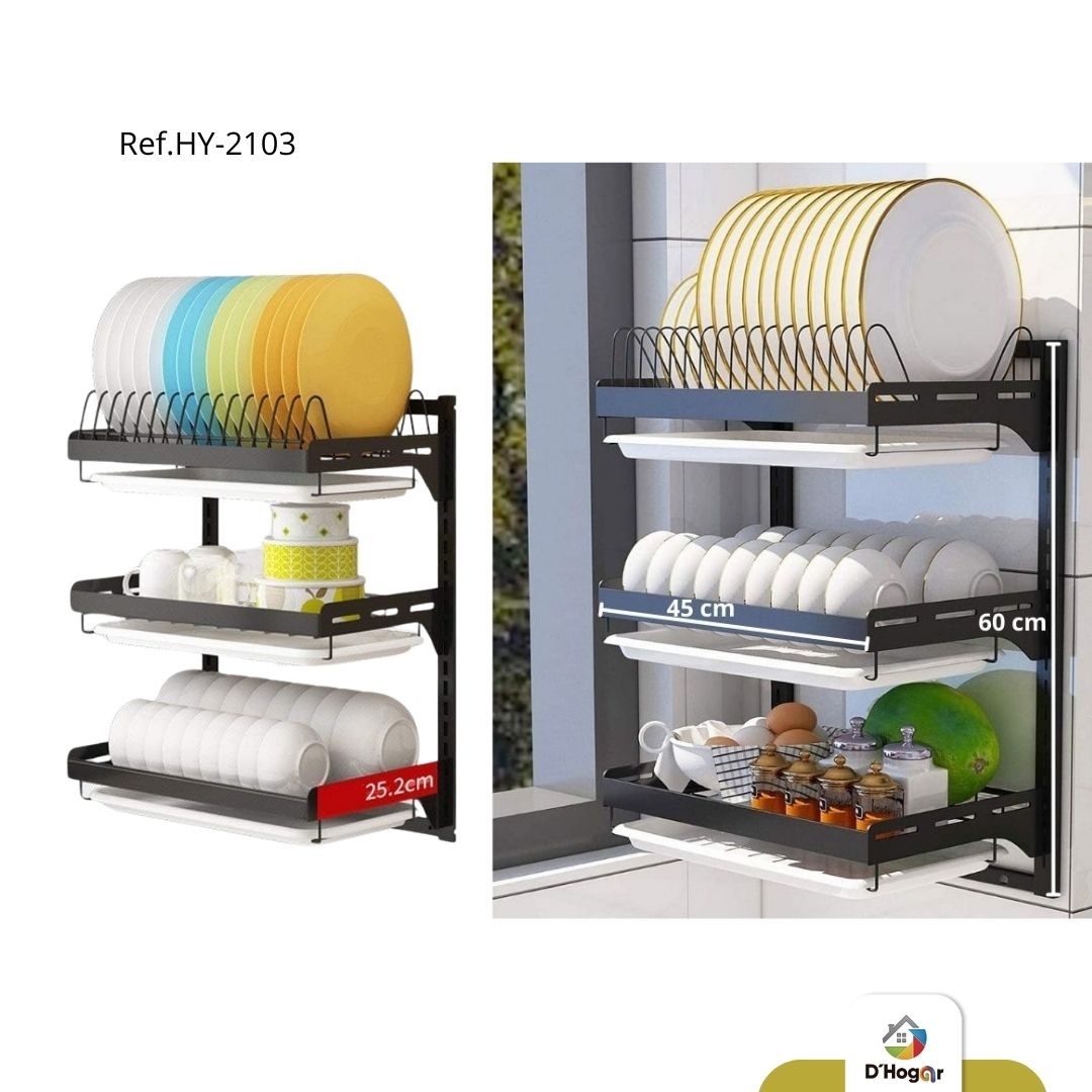 ESCURRIDOR DE LOZA 3 NIVELES REF HY-2103 IMP