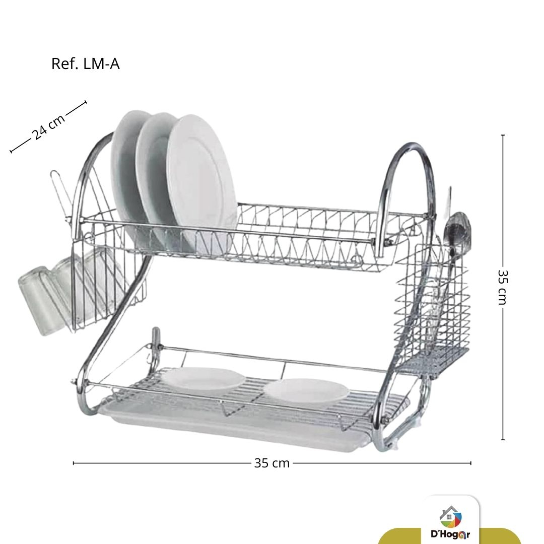 ESCURRIDOR DE LOZA 2 NIV MET REF LM-A IMP