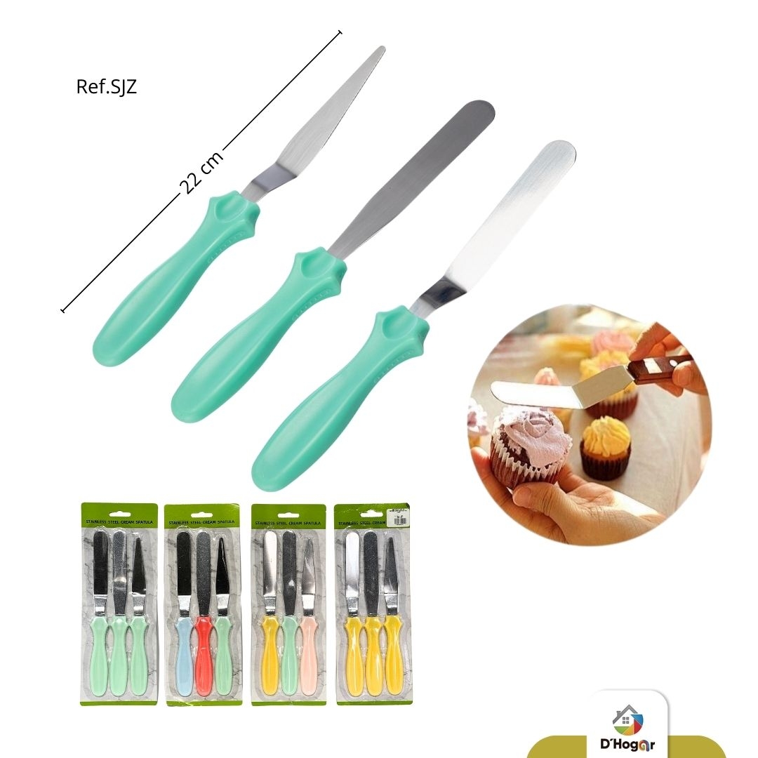 ESPATULA SET X3 REPOSTERIA PCS REF SJZ IMP