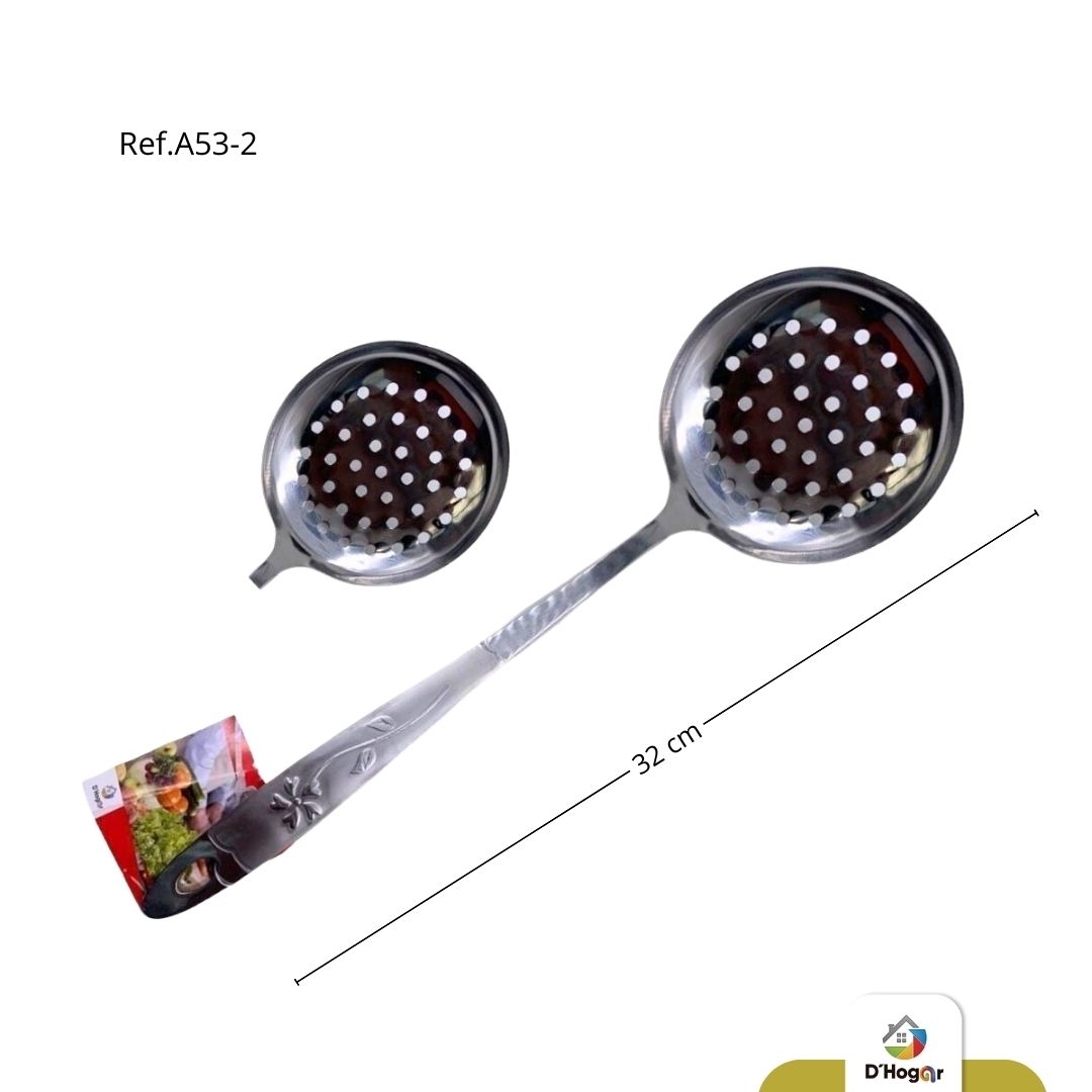 ESPUMADERA METALICA GRABADA REF A53-2 IMP