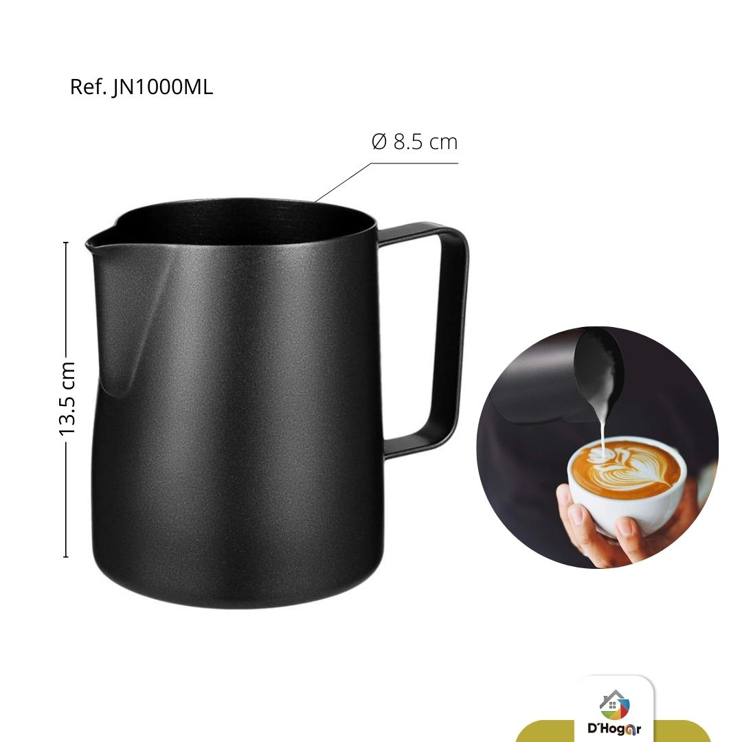 JARRA METALICA NEGRA 1000ML REF JN1000ML