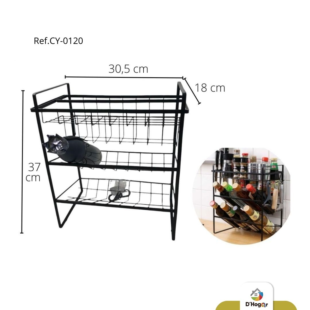 ORGANIZADOR MET PARA COCINA REF CY-0120  IMP