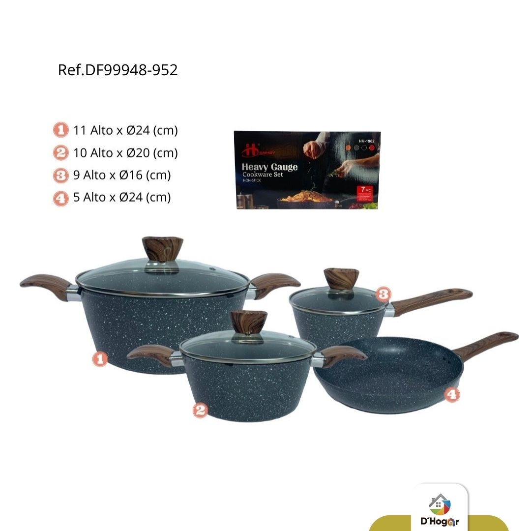 OLLAS JUEGO  7PCS, EN GRANITO REF DF99948-952