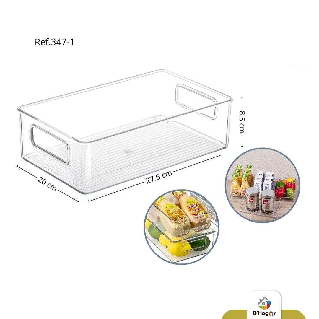 ORGANIZADOR  ACRILICO MULTI USOS  27.5X20X8.5 CM REF 347-1
