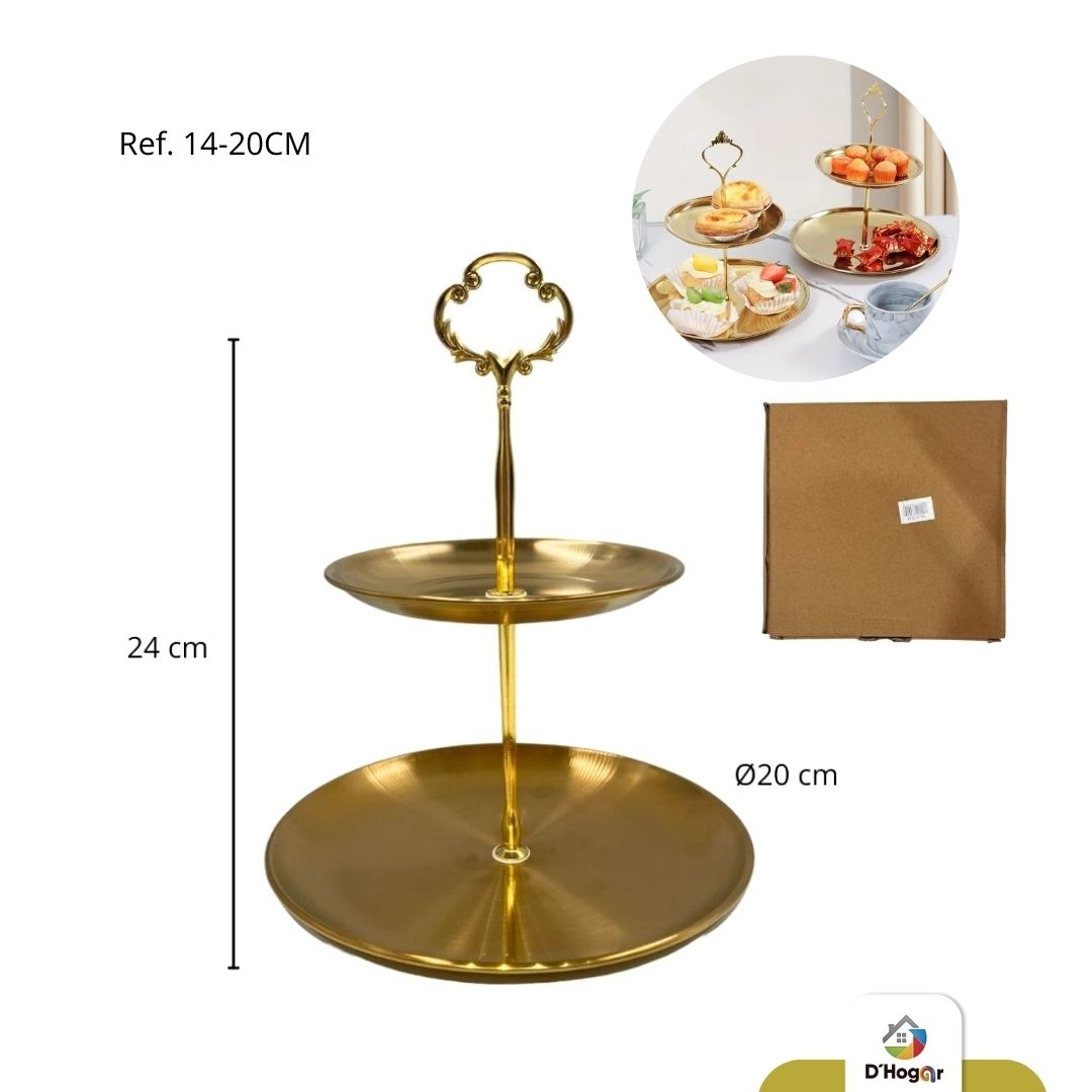 SOPORTE PARA DULCE 2 NIV REF 14-20CM