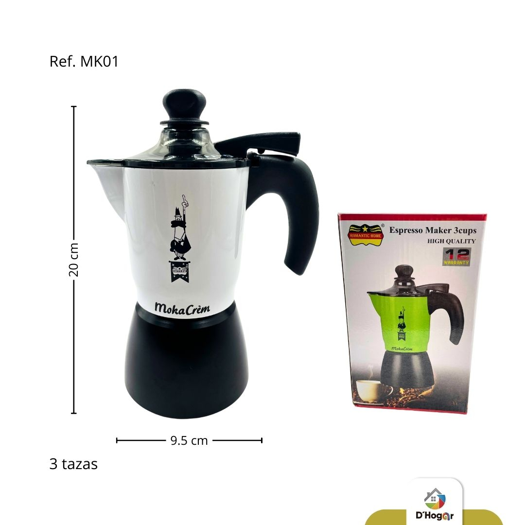 CAFETERA MOKA 3 TAZAS REF MK01