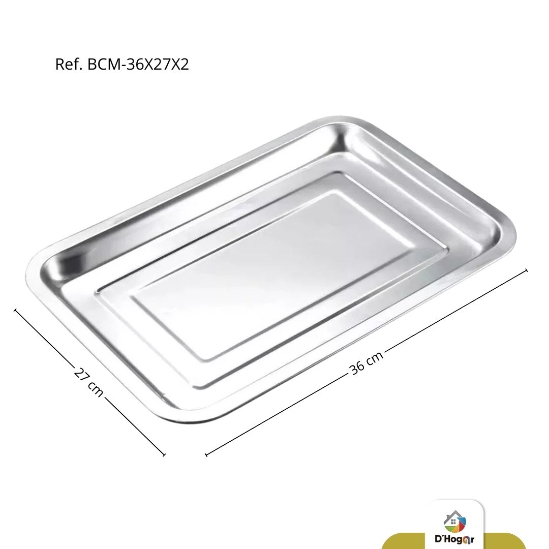 BANDEJA MET SEMI PLANA  REF BCM-36X27X2 IMP