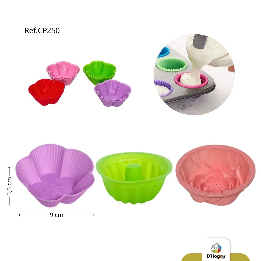 MOLDE PEQ PARA REPOSTERIA DE SILICONA x 12 REF CP250
