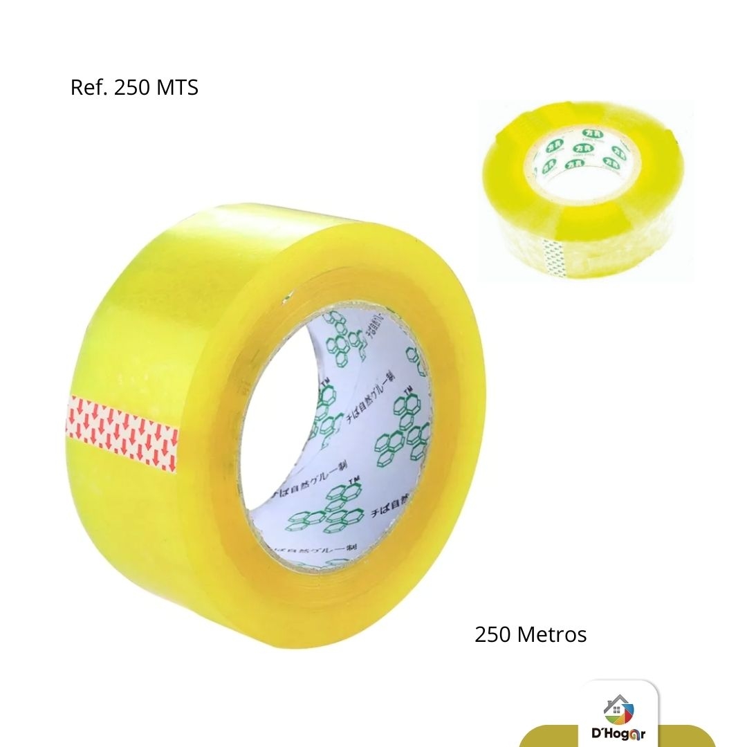CINTA PEGANTE TRANSPARENTE 250 MTS IMP