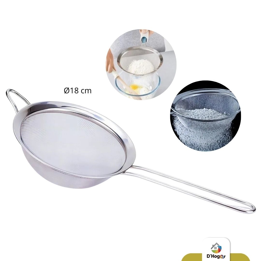 COLADOR ACERO 201 ----  18 CMS 71-18 -229-3 IMP