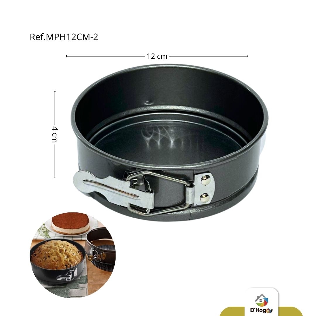 MOLDE PARA TORTA DESMONTABLE REDONDO 12 CM REPOSTERIA REF MPH12CM-2