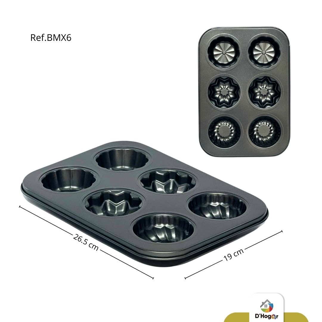 MOLDE PARA CUPCAKES  REPOSTERIA MET X6 REF BMX6