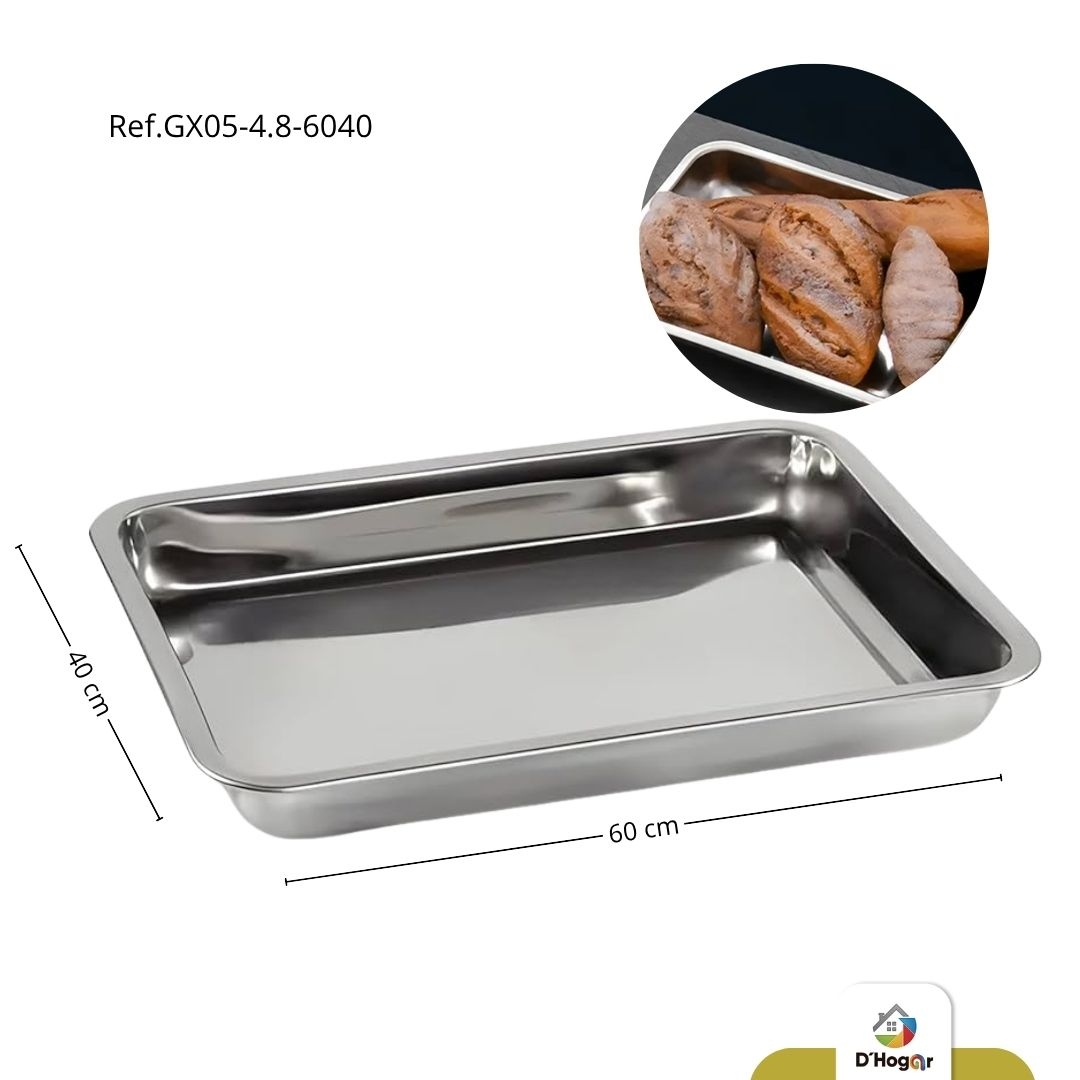 BANDEJA MET REFRIGERADORA 60*40*4.8CM REF GX05-4.8-6040 ACERO 410