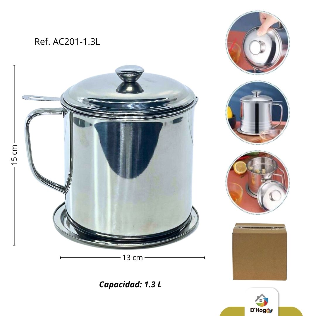 ACEITERA 1,3 LTS ACERO 201 REF AC201-1.3L