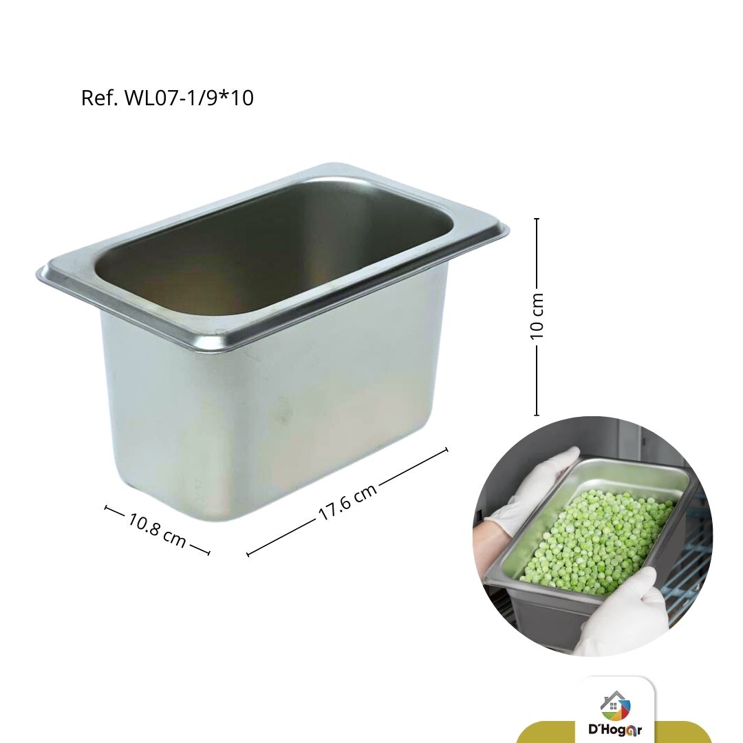 AZAFATE GASTRONORM S/T 17.6X10.8X10CM, 1/9,  REF WL07-1/9*10