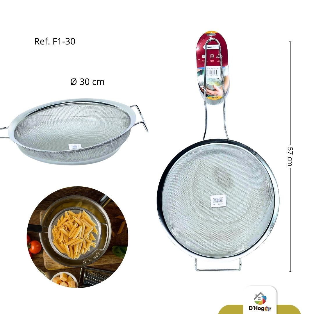COLADOR  ACERO  201 ,  30CMS  REF F1-30