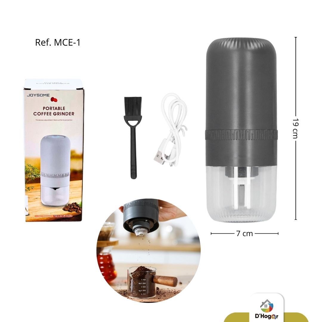 MOLINO  DE CAFE CABLE USB, CON VASO PLASTICO  REF MCE-1
