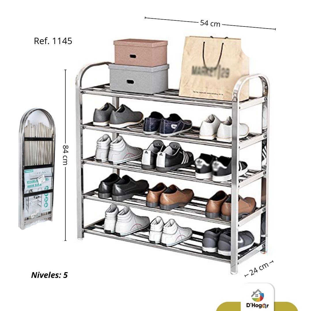 ORGANIZADOR  ZAPATERO  5 NIVELES METALICO REF 1145