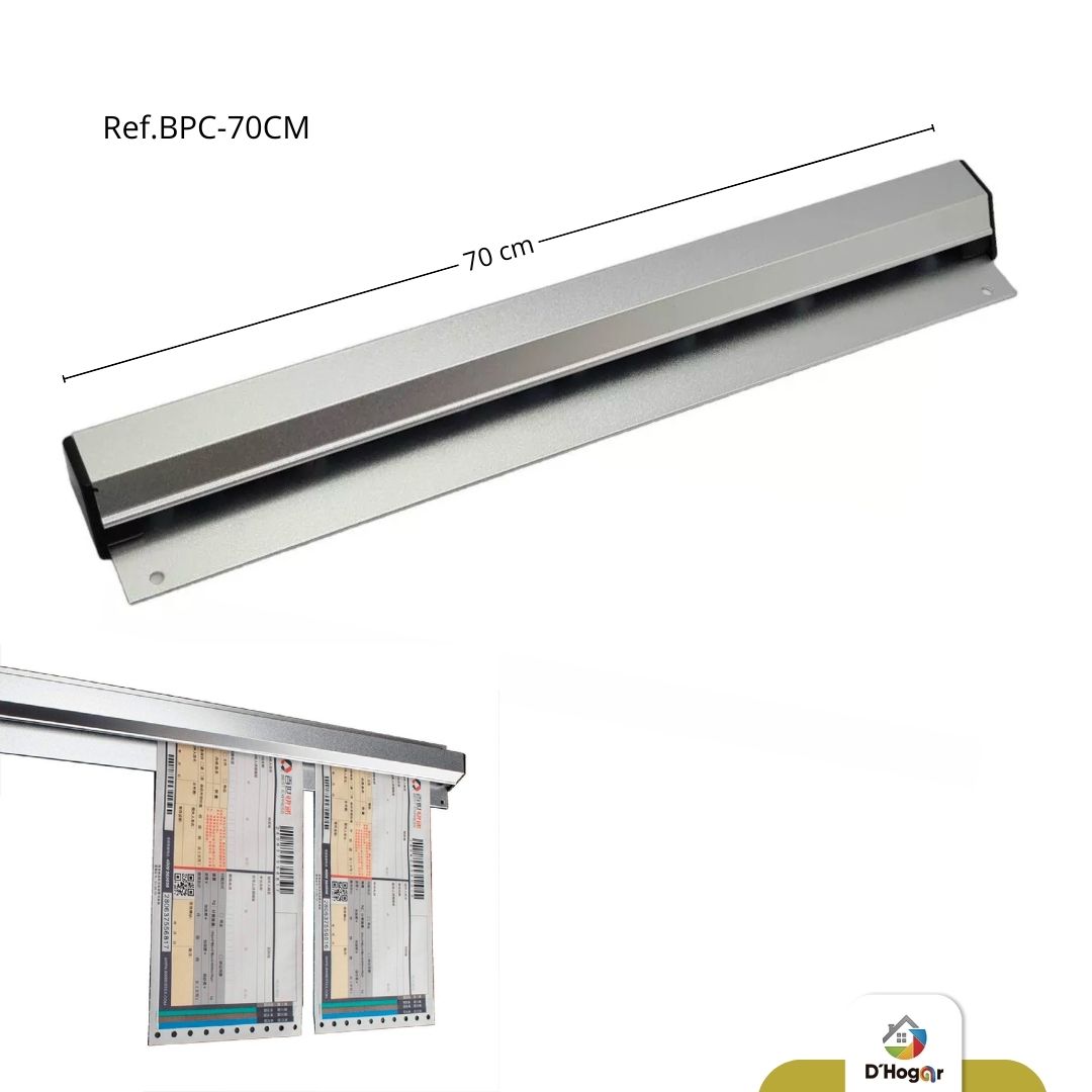 BARRA PORTA COMANDAS  70CM ALUMINIO REF BPC-70CM 