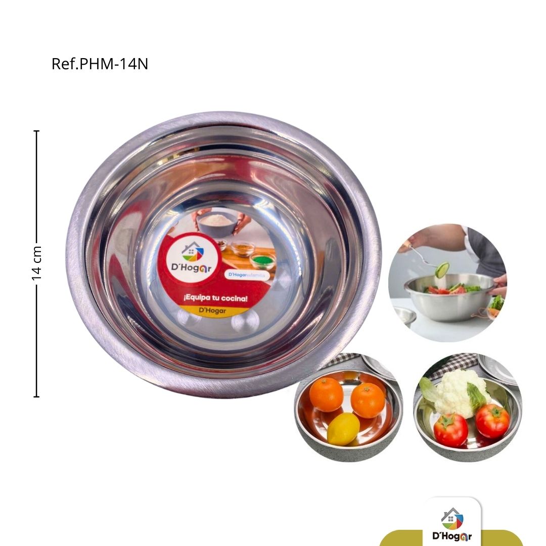 CHOCHA - PLATO METALICO 14CM REF PHM-14N