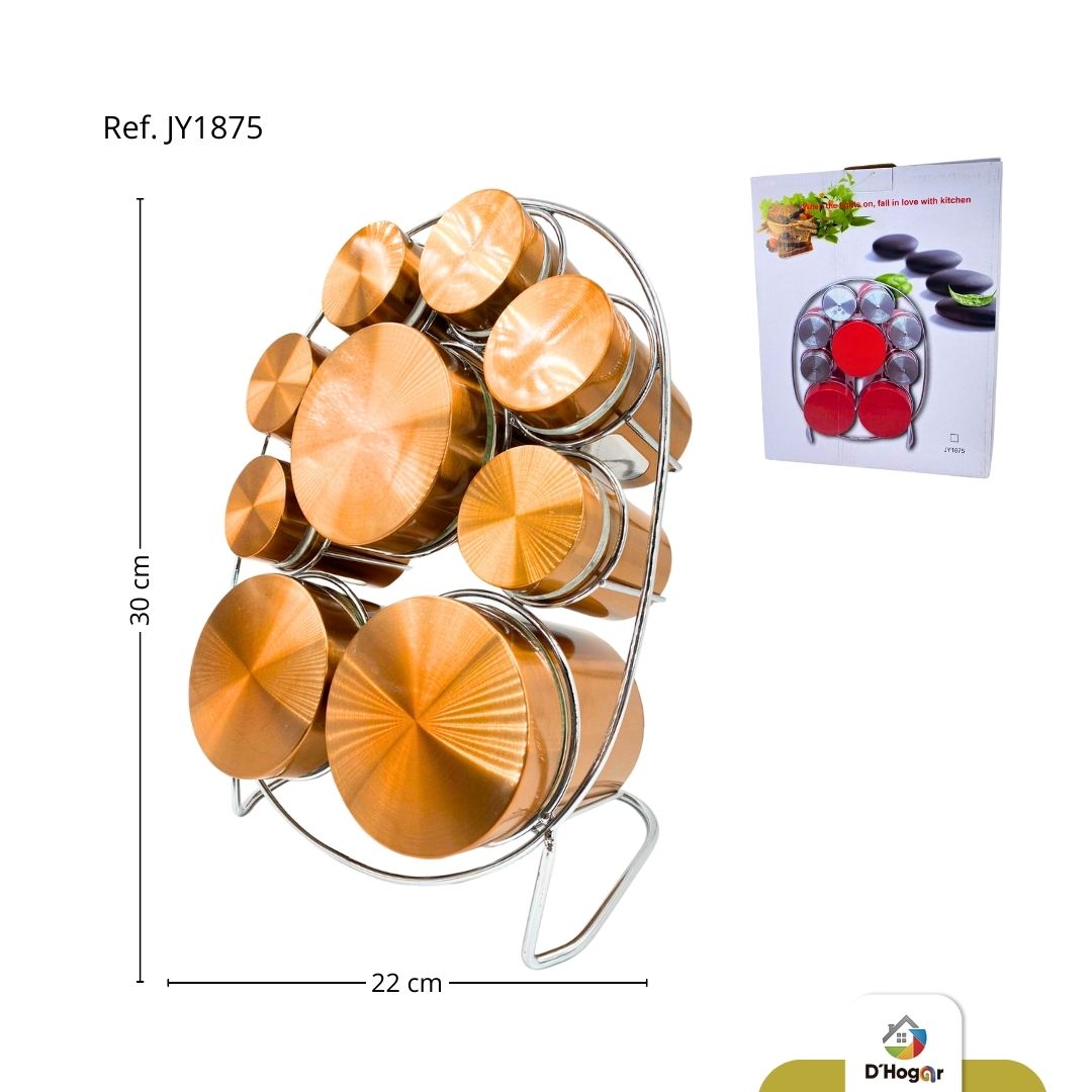 CONDIMENTERO X9 PZS 6-40ML-3-500ML  REF JY1875