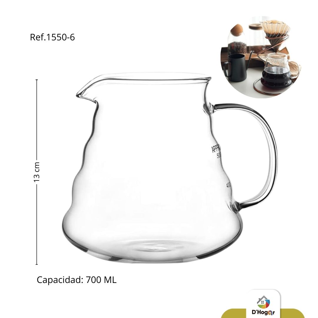 JARRA BOROSILICATO S / T  800ML REF 1550-6