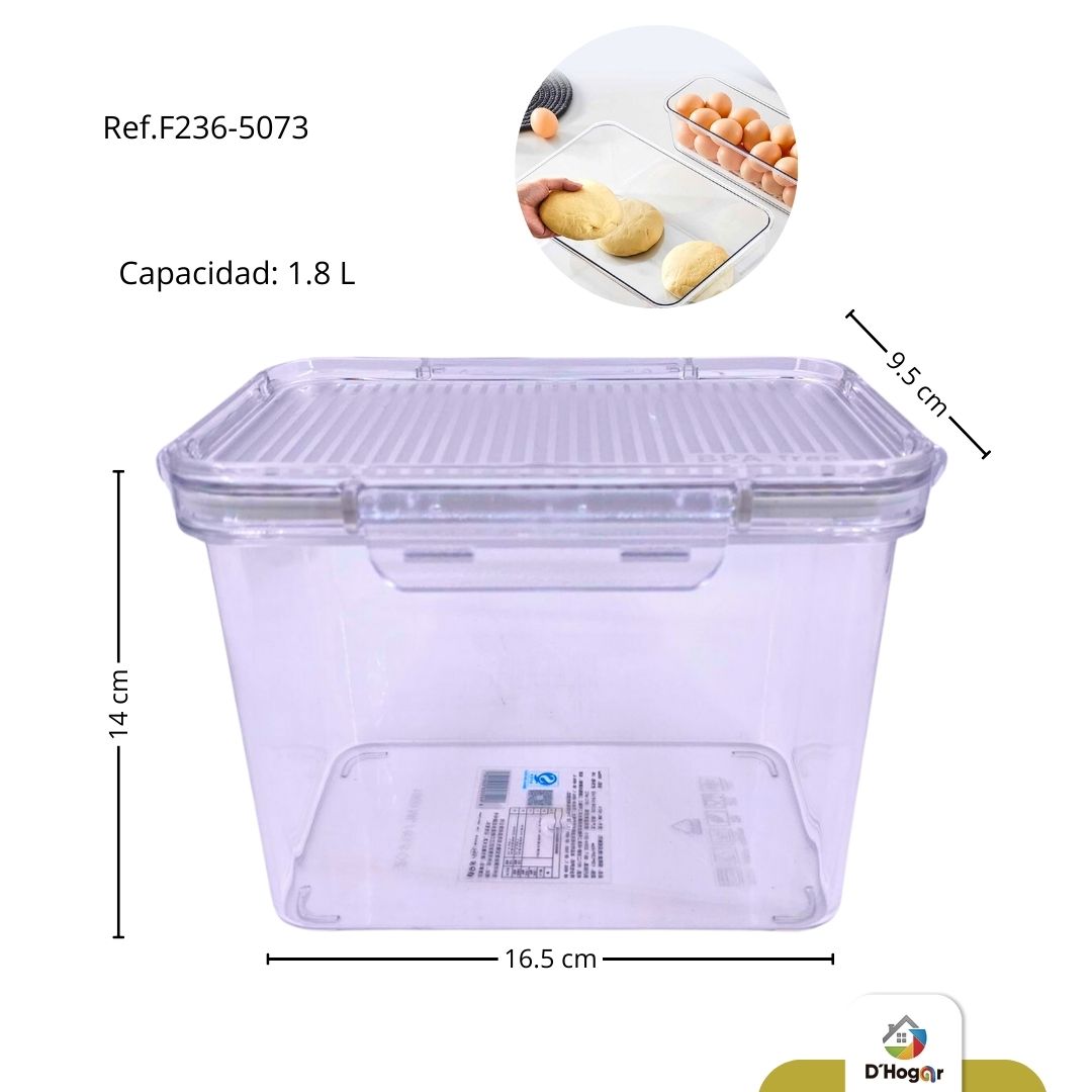 ORGANIZADOR ACRILICO CON TAPA 1,8 ML REF F236-5073
