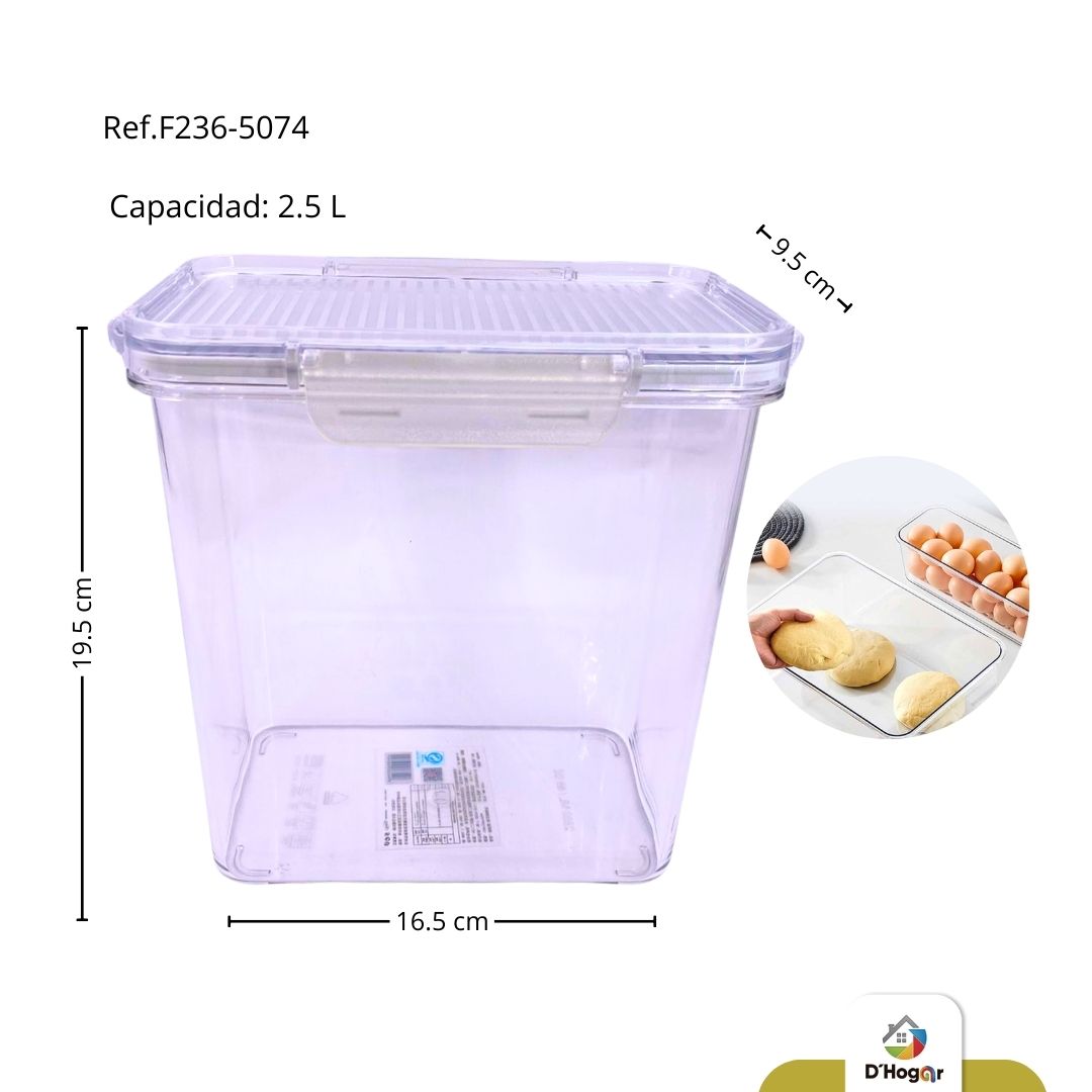 ORGANIZADOR ACRILICO CON TAPA 2,5 ML REF F236-5074